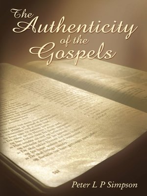 cover image of The Authenticity of the Gospels